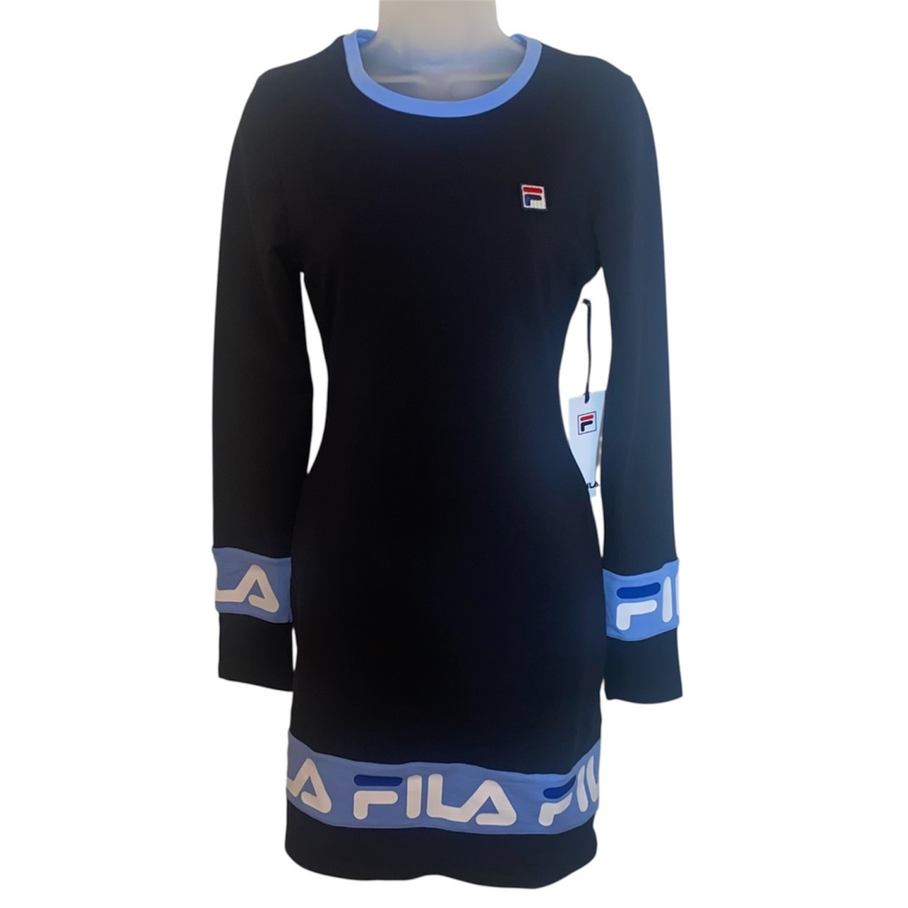 Fila Black and Light Blue Crew Dress
